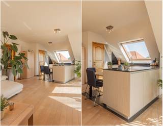 <h1><span>Instapklaar dakappartement met terras en EPC-label A in Beveren</span></h1><h1><span> </span></h1><p><span>Op zoek naar een instapklaar en energiezuinig appartement op een toplocatie in Beveren?</span><span> Dit lichtrijke dakappartement combineert comfort, een praktische indeling en heel wat recente vernieuwingen.</span></p><p><span>Dankzij de </span><span>centrale ligging</span><span> bevinden scholen, winkels, openbaar vervoer en de markt van Beveren zich op wandelafstand.</span></p><h3><span> </span></h3><p><span>Het appartement beschikt over een lift en is gelegen op de 2de verdieping, indeling: ruime inkomhal met plaats voor een vestiairekast, een apart toilet en een badkamer met ruime inloopdouche en badmeubel.</span></p><p><span>Er zijn 2 slaapkamers, waarvan één momenteel ingericht is als dressing/hobbykamer.</span></p><p><span>De lichtrijke woon- en leefruimte sluit aan op de recent vernieuwde open keuken, voorzien van de nodige toestellen. Aansluitend bevindt zich een praktische berging/wasplaats.</span></p><p><span>Via de leefruimte bereikt u het aangename zonneterras van ca. 10 m², de ideale plek om rustig te genieten van de buitenlucht.</span></p><p><span> </span></p><p><span>Dit appartement beschikt over tal van energetische troeven:</span></p><ul><li><span>EPC-label A slechts 100 kWh/m²/jaar</span></li><li><span>6 zonnepanelen van 475 Wp</span><span> - </span><span>totaal vermogen 2.850 Wp</span></li><li><span>Thuisbatterij van 6 kW</span></li><li><span>Vernieuwde Veluxramen met elektrische bediening</span></li><li><span>Recent vernieuwde keuken</span></li><li><span>Nieuwe condenserende verwarmingsketel</span></li><li><span>Daikin lucht/lucht-warmtepomp</span><span> voor zowel verwarming als koeling</span></li></ul><p><span> </span></p><h3><span>Extra </span><span>troeven</span><span>:</span></h3><ul><li><span>Gezamenlijke fietsenberging</span></li><li><span>Ruime inpandige garage</span><span> met automatische poort</span></li><li><span>Garage biedt plaats aan een ruime wagen én moto.</span></li></ul><p><span>De inpandige garage is verplicht mee aan te kopen voor 27.500 EUR</span></p><p><span> </span></p><h3><span>Interesse?</span></h3><p><span>Een energiezuinig, instapklaar appartement met terras én ruime garage, gelegen op wandelafstand van alles wat Beveren te bieden heeft. </span><span>Plan vandaag nog uw bezoek in, contact T. 052 55 55 55 - <span>info@immotwins.be</span></span><span> - <span>www.immotwins.be</span></span><span> </span></p>