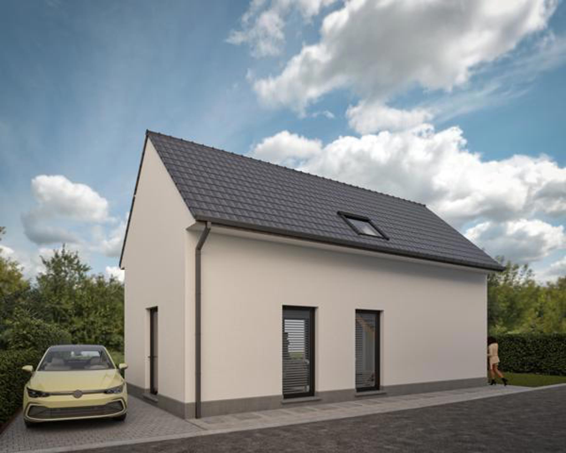 Nieuwbouwwoning met 2 slpk en tuin in Sint-Lievens-Houtem ! - foto 1