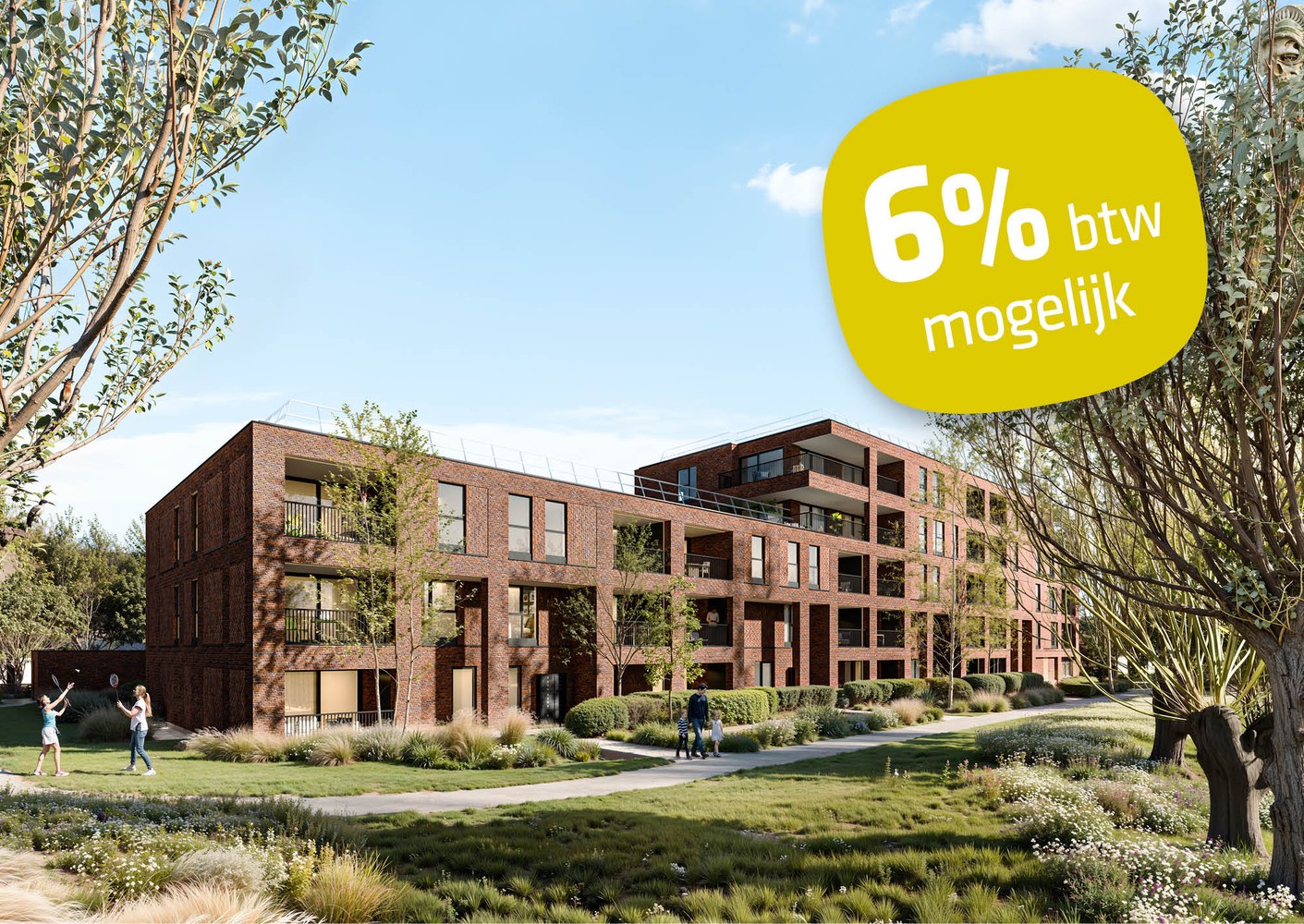 Appartement met 3 slpks en 2 grote terrassen (6% BTW mogelijk!) - foto 1