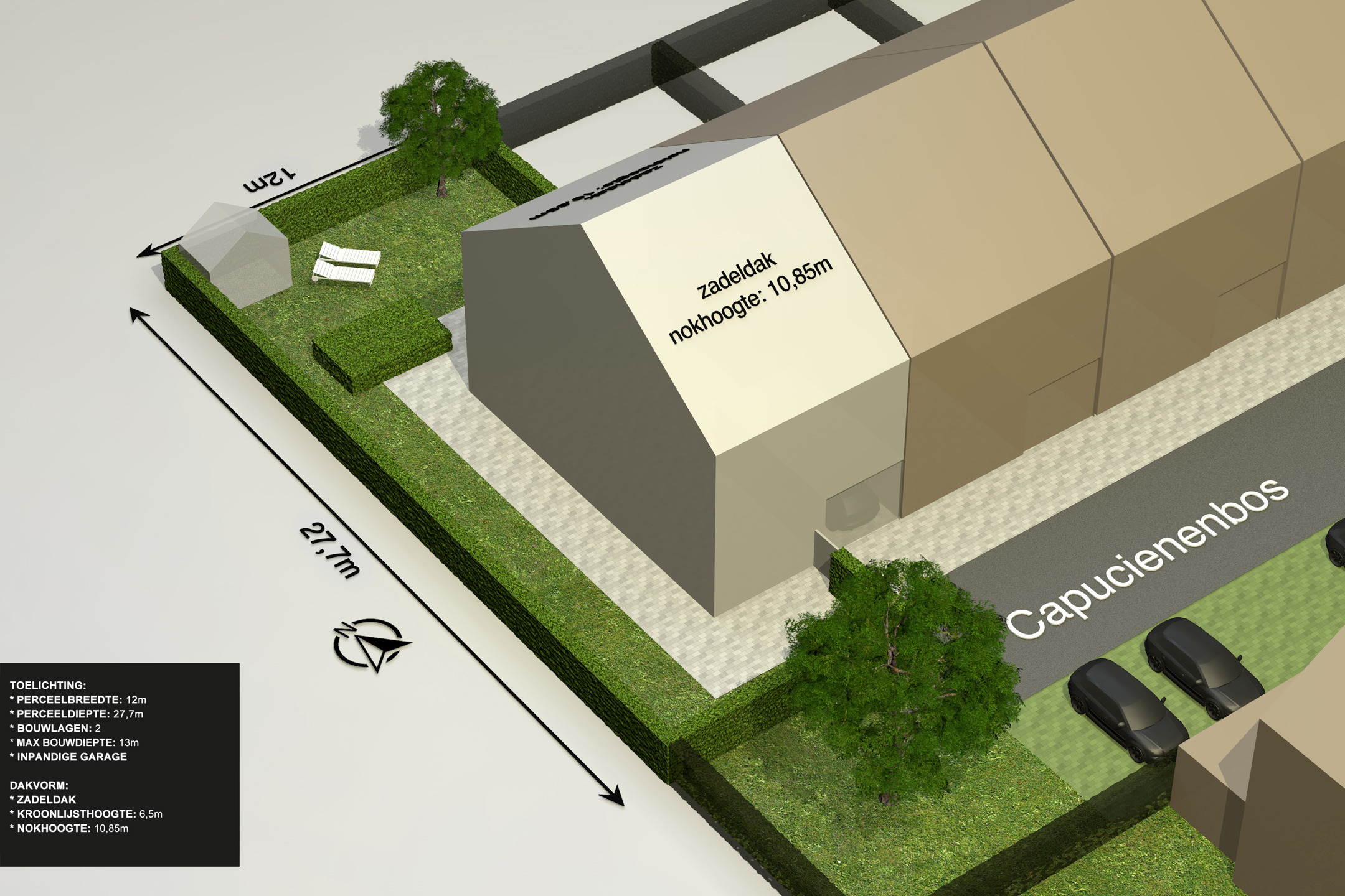 Bouwgrond ca. 322m² voor halfopen bebouwing in een doodlopende straat te Meersel-Dreef. - foto 1
