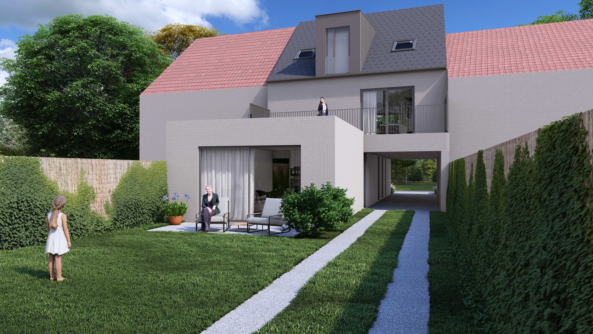 Uniek gebouw met 2 nieuwbouw stapelwoningen op een centrale ligging in Desselgem met telkens een eigen parkeerplaats ideaal als kangoeroewoning, investeringsgoed of een plek om te wonen en te ondernemen - foto 3