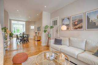 Discover this unique apartment (87m²) on the 2nd floor of a beautiful architectural building. Both the building and the iconic elevator are recognized Brussels heritage. You live in an extremely quiet street, near the Parc du Cinquantenaire and the Ambiorix Square.Authentic Charm & LightThe building exudes the coveted authentic atmosphere thanks to the solid wood parquet, the elegant curved windows and the original cast iron radiators.The living space is a beautiful three-part ensemble: one of the two original bedrooms (according to a permit) has been opened into a spacious, bright living room. At the very back is the quiet bedroom. The kitchen and the cozy terrace are fully south-oriented, so you can enjoy a lot of light.Modern Comfort & ExtrasComfort: The bathroom was completely renewed 10 years ago. Equipped with a recent individual gas condensing boiler.EPC: D (very beneficial for a historic building).Extra Space: Includes a private cellar and a “chambre de bonne” in the attic.Overview:- Surface 87m², 2nd floor- Bedrooms: 1 (previously 2)- Outdoor area: South-facing terrace- DESTINATION: Residential areaAre you looking for a ready-to-move-in apartment for sale in Schaerbeek that combines city life with authentic charm? Get in touch today for a viewing!Vaïk Géczyvaik.geczy@dewaele.com+32456721589