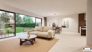 <p><span>Energy efficient family home in Oud Gooreind with 3 bedrooms and garden</span></p><p><span>Experience your home even before you move in!</span><span><br />At </span><span>Janssen &amp; Janssen</span><span>, you can walk through your future home right now thanks to our VR goggles. Discover every detail, from the spacious living space to the cozy bedrooms all with one brilliant virtual visit.</span></p><p><span>Carpé Diem Exclusive new construction homes in Oud Gooreind</span><span> <br />Welcome to </span><span>Carpé Diem</span><span>, a unique new construction project in the heart of green Oud Gooreind. Four single dream homes are rising here, each with a well-thought-out layout, sustainable techniques and a high-quality finish. Comfort, space and tranquility come together here.</span></p><p><span>Layout &amp; Trumps</span></p><ul><li><span>Ground floor</span><ul><li><span>Entrance hall (14.6 m²) with guest toilet</span></li><li><span>Spacious living room (25 m²) and dining room (7.5 m²) with large windows</span></li><li><span>Fully equipped open kitchen (20 m²)</span></li><li><span>Storage room (10 m²) and dressing room</span></li><li><span>Practical office space (10.5 m²)</span></li><li><span>Indoor garage (26 m²)</span></li><li><span>Pleasant terrace (28.5 m²) overlooking the green garden</span></li></ul></li><li><span>Floor</span><ul><li><span>Night hall (7.7 m²)</span></li><li><span>3 bedrooms, of which:</span><ul><li><span>Master bedroom (19.4 m²) with separate dressing room</span></li><li><span>Bedroom 2 (14.3 m²)</span></li><li><span>Bedroom 3 (12 m²)</span></li></ul></li><li><span>Bathroom (9 m²) with walk-in shower, bathtub and double washbasin</span></li><li><span>Separate toilet and extra storage room (5.3 m²)</span></li></ul></li></ul><p><span>Technical &amp; Durable</span></p><ul><li><span>Heating via </span><span>water-water heat pump</span></li><li><span>Solar panels</span><span> for energy efficiency</span></li><li><span>Ceramic floors</span><span> on the ground floor and in the wet areas</span></li><li><span>Green roof</span><span> for extra insulation and ecological added value</span></li></ul><p><span>Interested?</span><span><br />Contact Janssen &amp; Janssen on </span><span>03 663 44 44</span><span> and experience </span><span>Carpé Diem</span><span> up close today.</span></p>