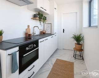 Luxueus gerenoveerd 1-slaapkamer dakappartement met een uniek dakterras ca30m² met een open uitzicht over Antwerpen en de haven van Antwerpen.Het...