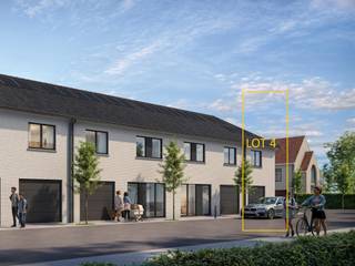 INDELING VAN DE WONING<br /><br />GELIJKVLOERS<br /><br />- Inkomhal- Gastentoilet- Leefruimte met open keuken- Trap naar boven- Berging/wasruimte- Inpandige garage<br />EERSTE VERDIEP<br /><br />- Nachthal met zolderluik- Apart toilet- Badkamer- Berging- Badkamer- 4 slaapkamers<br />ZOLDERVERDIEP<br /><br />- Zolderruimte<br />Afbeeldingen zijn steeds illustratief en contractueel niet bindend.<br /><br />De koper heeft deels nog inspraak in de stijl en afwerking van de woning voor zover deze zaken niet werden vastgelegd door vergunning of bestelling van materialen.<br /><br />TIP: Hoe sneller U beslist in de bouwfase, des te meer inspraak U heeft in de keuze van materialen en/of afwerking.<br /><br />ECO-uitvoering dat voldoet aan strenge energienormen.<br /><br />- Zonnepanelen- Doorgedreven isolatie- Warmtepomp i.p.v. gas- Vloerverwarming- Ventilatie D- Max. E-peil = 30- Elektriciteitsaansluiting : 3 fasen
