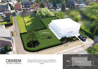Rustig gelegen perceel bouwgrond voor open bebouwing met een oppervlakte van ± 10a 64ca. Bouwbreedte: ± 12,43m. Enige lot uit een...