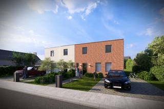 Deze nieuw te bouwen woning ligt op een toplocatie in centrum van Opvelp, vlakbij uitvalswegen, openbaar vervoer, een school en kinderopvang. <br /><br />De werken starten kortelings dus op dit moment kunnen er nog bepaalde aanpassingen gebeuren naar wens van de klant, maar standaard wordt er al een hoogwaardige afwerking voorzien. <br /><br />Indeling:<br />Ruime inkomhal met vestiaire en apart bezoekerstoilet. Zeer grote zit- en eetruimte met aansluitend een half-open leefkeuken die zicht geeft op de tuin en het terras, waarvan een deel overdekt is. Naast de keuken bevindt zich een handige keukenberging. Verder vinden we op het gelijkvloers nog een technische berging en de traphal naar de eerste verdieping.<br />Op de eerste verdieping vinden we een ruime nachthal, een zeer volumineuze master bedroom met en-suite badkamer waar je zowel over een bad als een douche beschikt. Verder nog 3 mooie slaapkamers met voldoende ruimte voor bed, bureau en kast. Als laatste nog een extra badkamer met douche en een aparte WC. <br /><br />Op energetisch vlak scoort deze woning boven alle standaarden: lucht-water warmtepomp, vloerverwarming, zonnepanelen, ventilatiesysteem D en regenwaterrecuperatie. De woning behaalt minstens E-peil 0 of lager en is daarmee niet alleen toekomstgericht, maar zorgt tevens voor lage verbruikskosten.<br /><br />De woning wordt gebouwd door Nextum, een kwalitatieve en lokale bouwpartner uit Leuven met een trackrecord in de regio.<br /><br />Contacteer lars@polares.eu voor de plannen en het lastenboek.