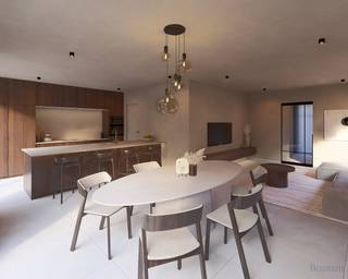 <strong>Landelijke nieuwbouwwoning met 3 slaapkamers en garage te koop te Ham, Eindhout</strong><br /><br />Nabij het centrum van Eindhout vinden we dit nieuwbouwproject in een landelijke pastorijstijl. De ligging nabij het centrum biedt heel wat voordelen: winkels, supermarkten, scholen en horeca liggen op wandel- en fietsafstand van de woningen. De op- en afrit van de E313 bevindt zich op slechts enkele minuutjes rijden.<br /><br />We komen de woning binnen via de inkomhal met gastentoilet. Vanuit de inkomhal komen we binnen in de ruime woonkamer met open keuken (46,49m²). De keuken zal voorzien worden van alle nodige toestellen. De grote ramen zullen hier zorgen voor veel natuurlijke lichtinval en zicht op de tuin. Achter de keuken bevindt zich een berging en de garage (24,21m²). Voor het parkeren van de wagen en voor extra opslagruimte is dit ideaal.<br /><br />Via de trap in de inkomhal bereiken we de eerste verdieping, waar zich 3 ruime slaapkamers (17,63m², 13,63m² en 15,90m²) en een dressing (6m²) bevinden. Ook de badkamer (8,88m²) en een tweede apart toilet kan je hier vinden. De badkamer wordt voorzien van een ligbad, een douche en een dubbele lavabo.<br /><br />Er wordt een vaste trap naar de ruime zolder (63,20m²) voorzien die nog heel wat mogelijkheden biedt.<br /><br />Deze woning wordt zeer energiezuinig opgeleverd. De verwarming zal gebeuren via vloerverwarming via een warmtepomp. Er is vloerverwarming voorzien op het gelijkvloers en op de eerste verdieping. Tevens worden er ook zonnepanelen voorzien.<br /><br />Als koper is er inspraak in de volledige afwerking van de woning.<br /> <br />Is deze nieuwbouwwoning in landelijke pastorijstijl iets voor jullie? Contacteer ons dan via info@bosmanvastgoed.be voor meer info of een bezoek ter plaatse. Wij helpen jullie graag verder!