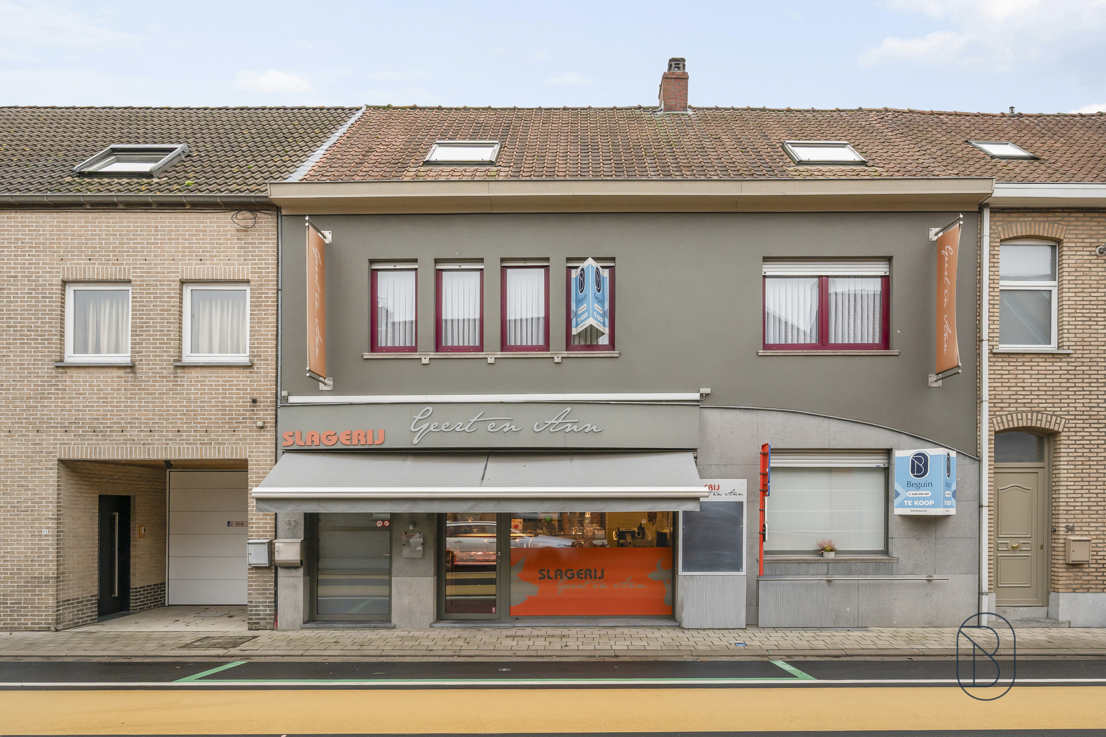 Topgelegen handelspand met woonst - foto 1