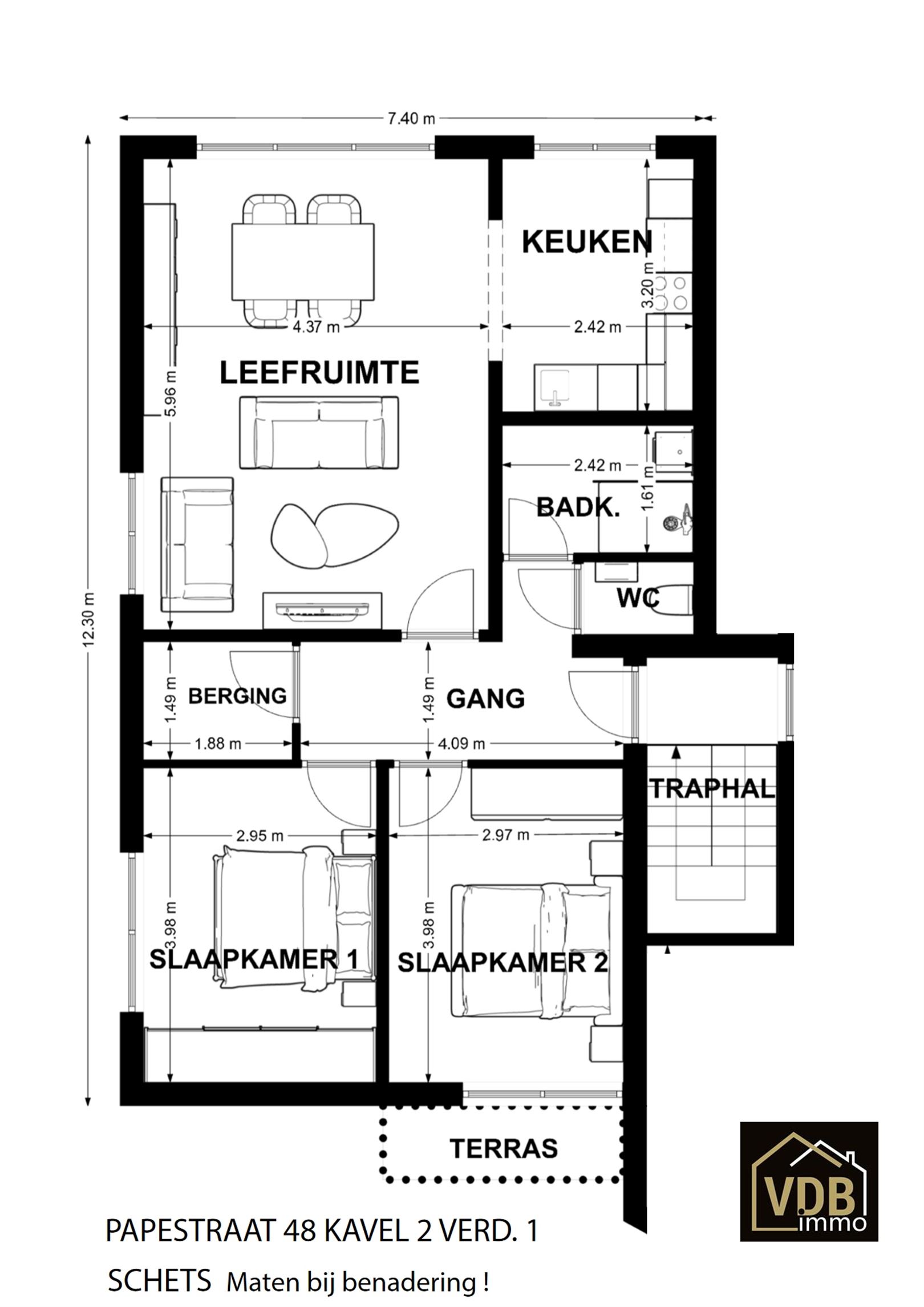 GERENOVEERD APPARTEMENT - 2 SLAAPKAMERS - foto 4