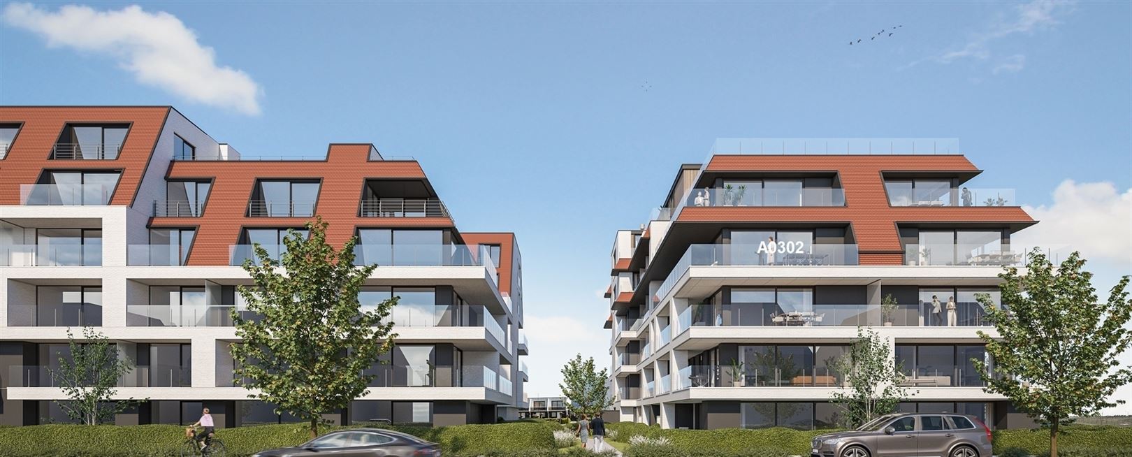 A0302 3 slaapkamer appartement met reuzeterras - foto 2