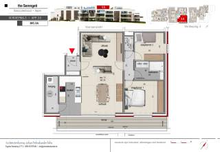 Dit appartement op de derde verdieping biedt 89m² bewoonbare oppervlakte en een terras van 17,52m². Daarnaast kan er nog een garage of...