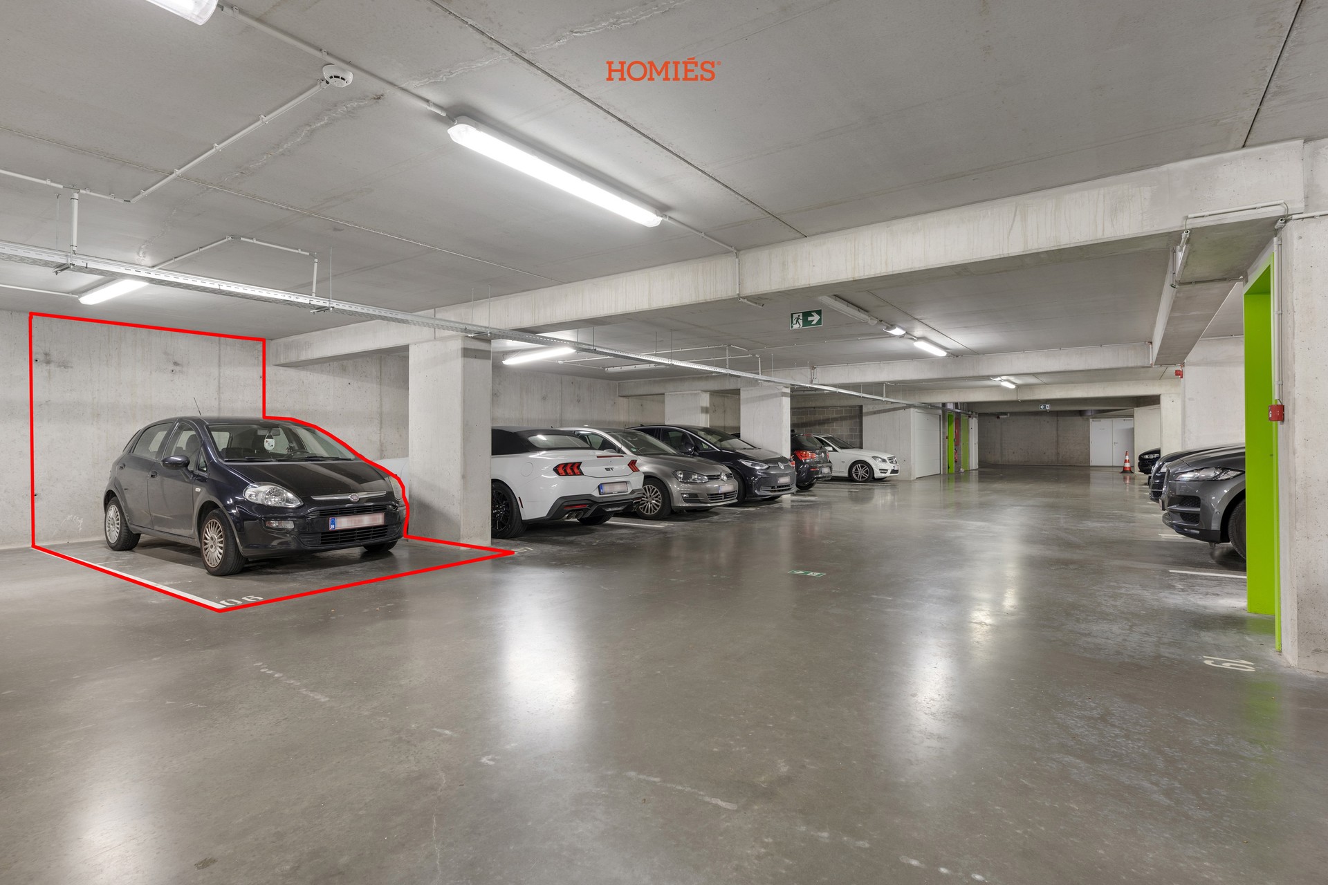 Ondergrondse autostaanplaats residentie Woods - photo 1