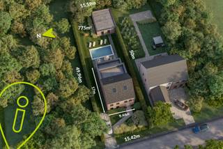 Deze bouwgrond van 775m² met een breedte van 15,42 m is gelegen op een rustige doch gunstige ligging in Mol - Gompel. Je bevindt je hier op fietsafstand van het centrum van Mol met tal van winkels, restaurants, scholen en horecazaken. Daarnaast zijn er vlakbij ook prachtige wandelpaden langs het kanaal en in de bossen. Tevens geniet je van een uitstekende verbinding naar de omliggende gemeente Balen, Dessel en Lommel.<br /><br />De te bouwen woning heeft een maximum breedte van 9,44 meter op een diepte van maximum 17 meter.<br /><br />Bouwvoorschriften:<br />- gelijkvloers: min. 9 m en max. 17 m diep en max. 9,44 m breed<br />- daktype: zadeldak of platdak (of gebogen dak)<br />- kroonlijsthoogte: max. 6,5 m bij hellend dak en max. 7 m bij platdak<br />- nokhoogte bij zadeldak: max. 11,50 m<br />- veranda's, garages en carports toegestaan binnen het volume voor hoofgebouwen<br />- bijgebouwen: toegelaten in de voorziene zone, max. 75 m²<br />- toegelaten: zorgwoningen, nevenactiviteiten (mits te voldoen aan de voorwaarden),...<br /><br />*De visual geeft één van de vele mogelijke bouwprofielen weer, maar ook andere bouwprofielen zijn mogelijk.