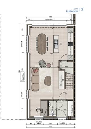 Een moderne halfopen nieuwbouwwoning waarvan de tuin oostelijk werd georiënteerd. De woning beschikt op het gelijkvloers over een inkom, een ruime living, open keuken en bureauhoek, een berging en een gastentoilet. Op de verdieping zijn er 2 slaapkamers, een badkamer met bad en inloopdouche, een ruime wasplaats en apart toilet. De tweede verdieping beschikt over slaapkamer 3 en slaapkamer 4 en een ruime berging. Afwerking naar eigen smaak binnen de vooropgestelde, ruime afwerkingsbudgetten. In de prijs zit eveneens een tuinberging, afsluiting en terras inbegrepen. Meer info? Contacteer Ewout op 0497 588 888 of via contact@huysmanbouw.be - VERKOOPPRIJS: € 499.782 excl.BTW, excl.registratie en andere belastingen - € 561.472 incl.21% BTW, excl.registratie en andere belastingen.