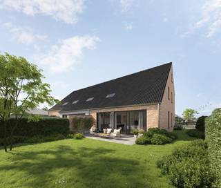 Lot 15 is een halfopen nieuwbouwwoning en combineert een ruime indeling met hedendaags wooncomfort. Je geniet van een lichtrijke leefruimte met open keuken, vier volwaardige slaapkamers en een inpandige garage. Dankzij de grote ramen staat de leefruimte in mooi contact met de tuin en heb je veel natuurlijk licht.
De woning wordt volledig afgewerkt, waarbij je zelf de materialen kiest en zo je eigen thuis creëert.
Dankzij energiezuinige technieken als een warmtepomp, ventilatie C+ en zonnepanelen, woon je hier comfortabel en toekomstgericht met een laag verbruik.
Een kijkje nemen? Contacteer ons en ontdek alle details!