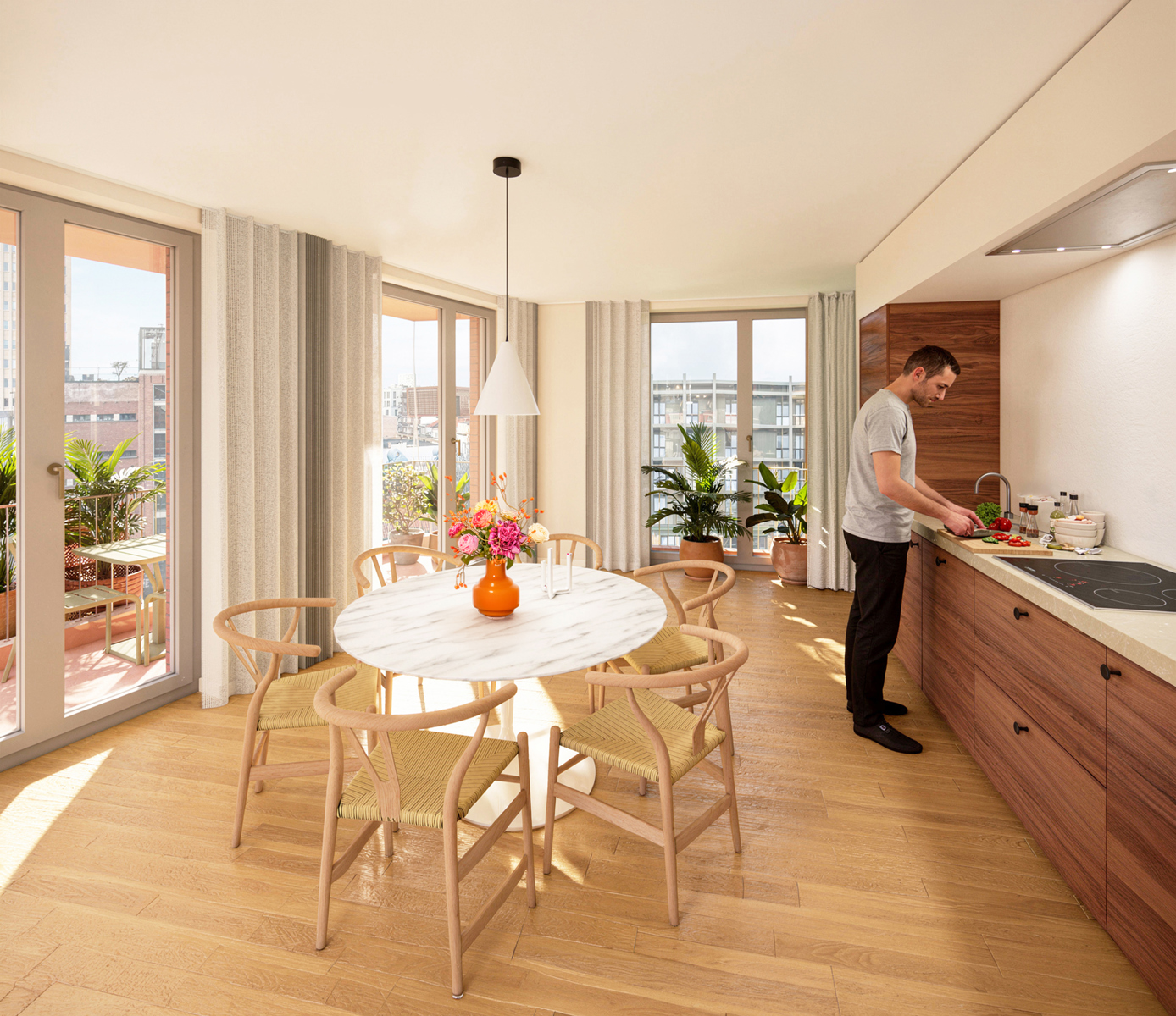 Ruim 2-slaapkamerappartement met groot terras  - foto 4