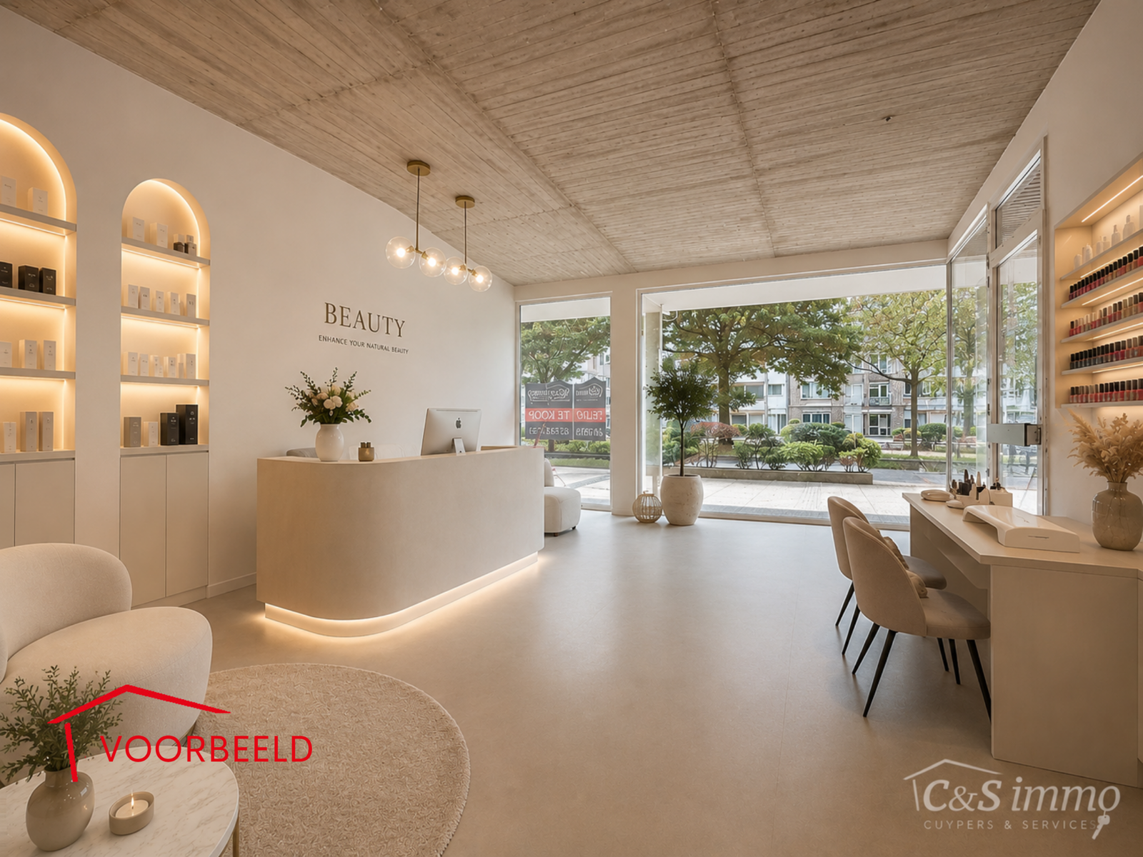 Gelijkvloerse casco winkelruimte ca.35m² op commerciële ligging  - foto 4