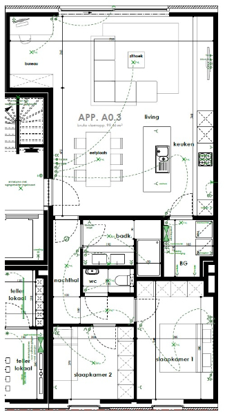 Gelijkvloers appartement met terras en tuin. - foto 4