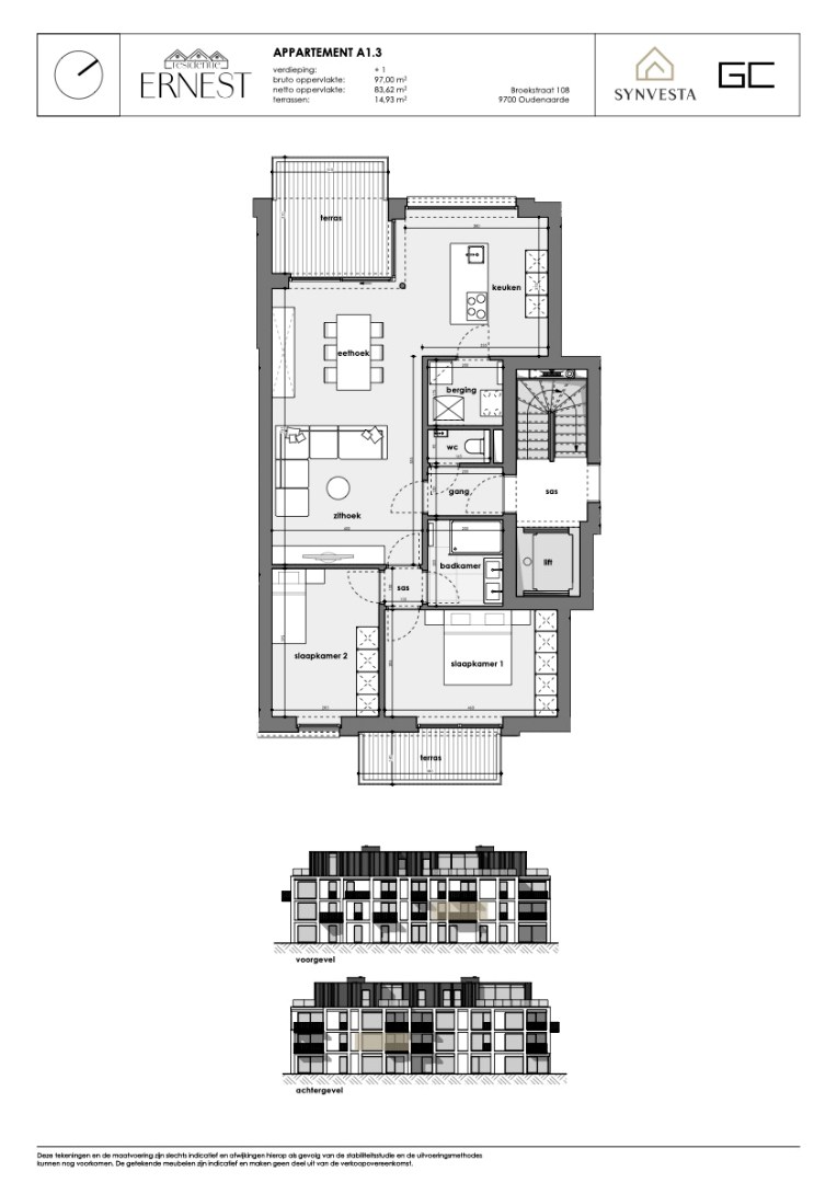 Apartment for sale in Oudenaarde with 2 bedrooms - photo 3