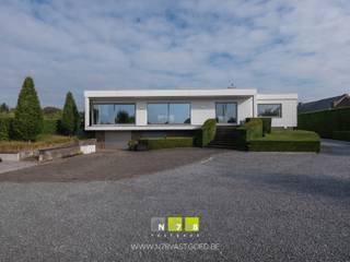 MODERNE VILLA MET VERHUURD APPARTEMENT EN RUIME GARAGE TE DILSEN.TROEVEN- Combinatie wonen/werken.- Voorliggende garage 183m².- Gelijkvloers...