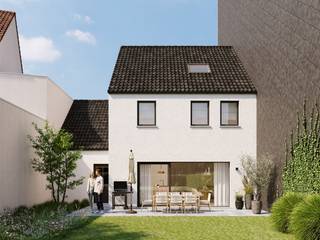 - Centrale ligging in Menen: Waalvest 23-25<br />- Bijna-energie-neutrale NIEUWbouwwoning (6% mogelijk)<br />- Lichtrijke leefruimte met open keuken<br />- Handige berging<br />- 3 slaapkamers<br />- Badkamer<br />- Ruime zolder<br />- Zuidgerichte tuin<br />- Warmtepomp met vloerverwarming en airco-units<br />- Regenwaterput van 10.000 liter<br />- Zonnepanelen<br />- Richtprijs: € 425.000
