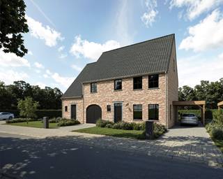 Betreed de wereld van hedendaags wonen met deze moderne halfopen nieuwbouwwoning, inclusief carport, gelegen op een westelijke-georiënteerd perceel in een serene verkaveling. Deze eigentijdse woning biedt niet alleen rust en stijl maar ook het comfort van modern design.<br />Met 3 slaapkamers, waarvan 1 met dressing, voorziet deze woning in alle behoeften van een gezin. Een vaste trap naar de zolder biedt de mogelijkheid voor een optionele 4e slaapkamer. Deze energiezuinige BEN-woning is uitgerust met geavanceerde technologieën, zoals een warmtepomp, vloerverwarming op het gelijkvloers en de verdieping, ventilatie type D met warmterecuperatie, een regenwaterput van 10.000L, zonnepanelen, en meer.<br />Het west-georiënteerde perceel vangt de warme avondzon op waardoor de buitenruimte ideaal is voor ontspanning. Voor meer informatie en om deze moderne woning te ontdekken, bel Ewout op 0497 588 888 of stuur een e-mail naar contact@huysmanbouw.be. Laten we samen de deur openen naar jouw nieuwe thuis.