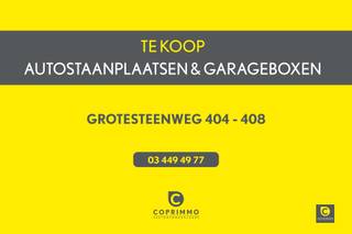 A vendre : 3 boxes de garage & 2 places de parking à Grotesteenweg 404 - 408, BerchemDerrière l'immeuble situé Grotesteenweg 404-408 à Berchem, nous...