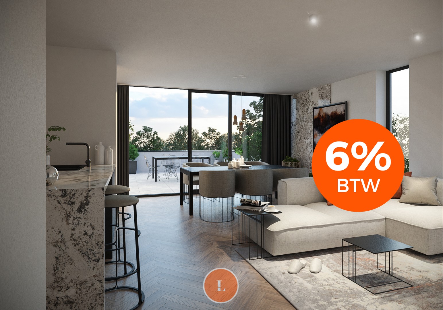 Halfopen nieuwbouwwoning, op een perceel van 310 m² - foto 1