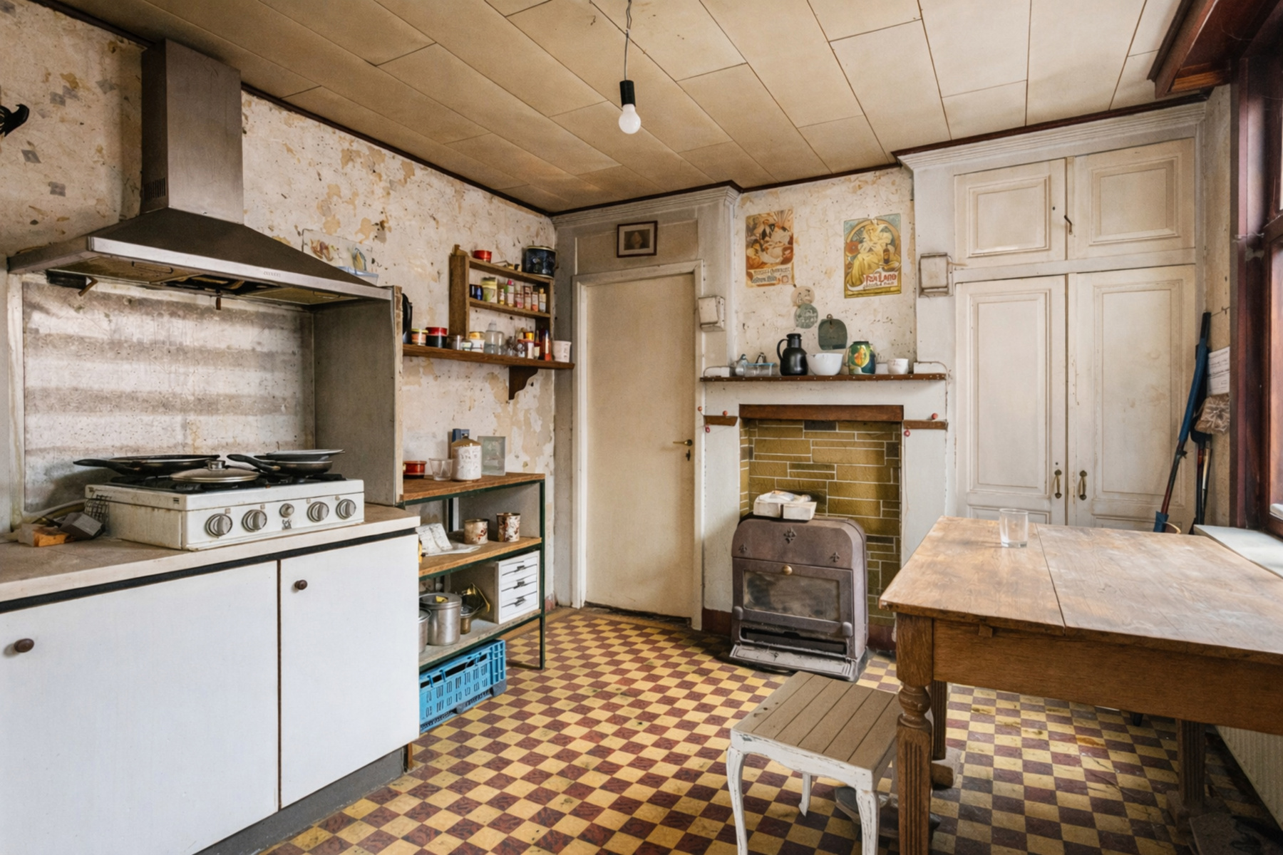 Te renoveren rijwoning met 3 à 4 slaapkamers en ruime tuin. - foto 3