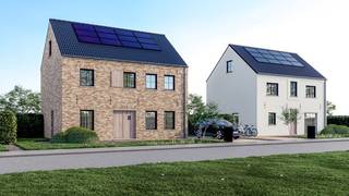 OPEN BEBOUWING - 2 WONINGEN BESCHIKBAAR - LOT 3 en LOT 4<br /><br />RUSTIGE LIGGING<br />Deze woningen zijn gelegen in het centrum van Paal, op een rustige locatie, in de dichte nabijheid<br />van scholen en winkels met een vlotte bereikbaarheid met de E313.<br /><br />PRAKTISCHE INDELING<br />De woningen hebben een oppervlakte van <strong>160m2 + zolder</strong>
<ul>
	<li>Gelijkvloers met inkomhal, apart toilet en een open leefruimte met zithoek, eetkamer en ruime keuken met zicht op de tuin, aansluitend een ruime berging.</li>
	<li>Op de verdieping vinden we een <strong>slaapkamer met ruime dressing, 2 extra slaapkamers</strong> en een badkamer met bad en douche. De zolder biedt uitbreidingsmogelijkheden.</li>
</ul>
<br />DUURZAAM WONEN<br />Deze woningen garanderen een <strong>zeer laag energieverbruik</strong> dankzij een doorgedreven<br />isolatiepakket en de laatste nieuwe technieken zoals een warmtepomp, zonnepanelen,<br />vloerverwarming (met verfrissingsfunctie) en een ventilatiesysteem (D+) met warmterecuperatie.<br /><br />Sleutel op de deur<br />- Ruwbouw winddicht<br />- Sanitaire leidingen (inclusief hergebruik van regenwater, regenwaterput van 10.000l )<br />- Elektriciteit<br />- Vloerverwarmin<br />- Pleisterwerken<br />- Isolatiewerken en chape<br />- EPB berekening<br />- Ventilatiesysteem D+<br />- Warmtepomp + verfrissingsfunctie<br />- Zonnepalen 440WP<br />- Afgewerkte keuken ter waarde van 12.000 euro exclusief BTW<br />- Badkamer ter waarde van 7.000 euro exclusief BTW<br />- Tegelvloeren op het gelijkvloers en in de badkamer<br />- Binnendeuren in tubespaan, reeds voor geschilderd<br />- Houten trappen in Rubberwood<br />- Voegwerken<br />- Inclusief architectkosten en veiligheidscoördinatie<br /><br />Meer info? bel bouwadviseur Geert 011450280<br /><br />PRIJS SLEUTEL OP DE DEUR LOT 3<br />- 440.185 euro ex kosten<br />- 556.320 euro incl kosten<br /><br />PRIJS SLEUTEL OP DE DEUR LOT 4<br />- 440.429 euro ex kosten<br />- 556.615 euro incl kosten