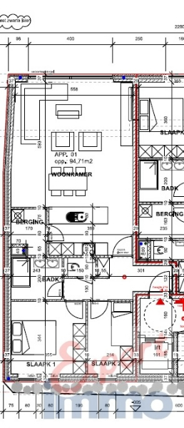 Gelijkvloers stijlvolle appartement (2 slpk) met garage in Residentie Monique, Desselgem, TE HUUR via EXPERT-IMMO - photo 4