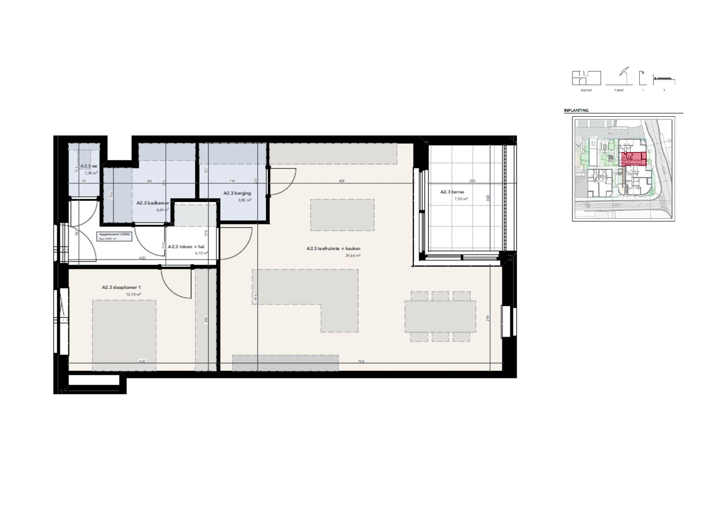 Appartement met 1 slaapkamer - foto 3