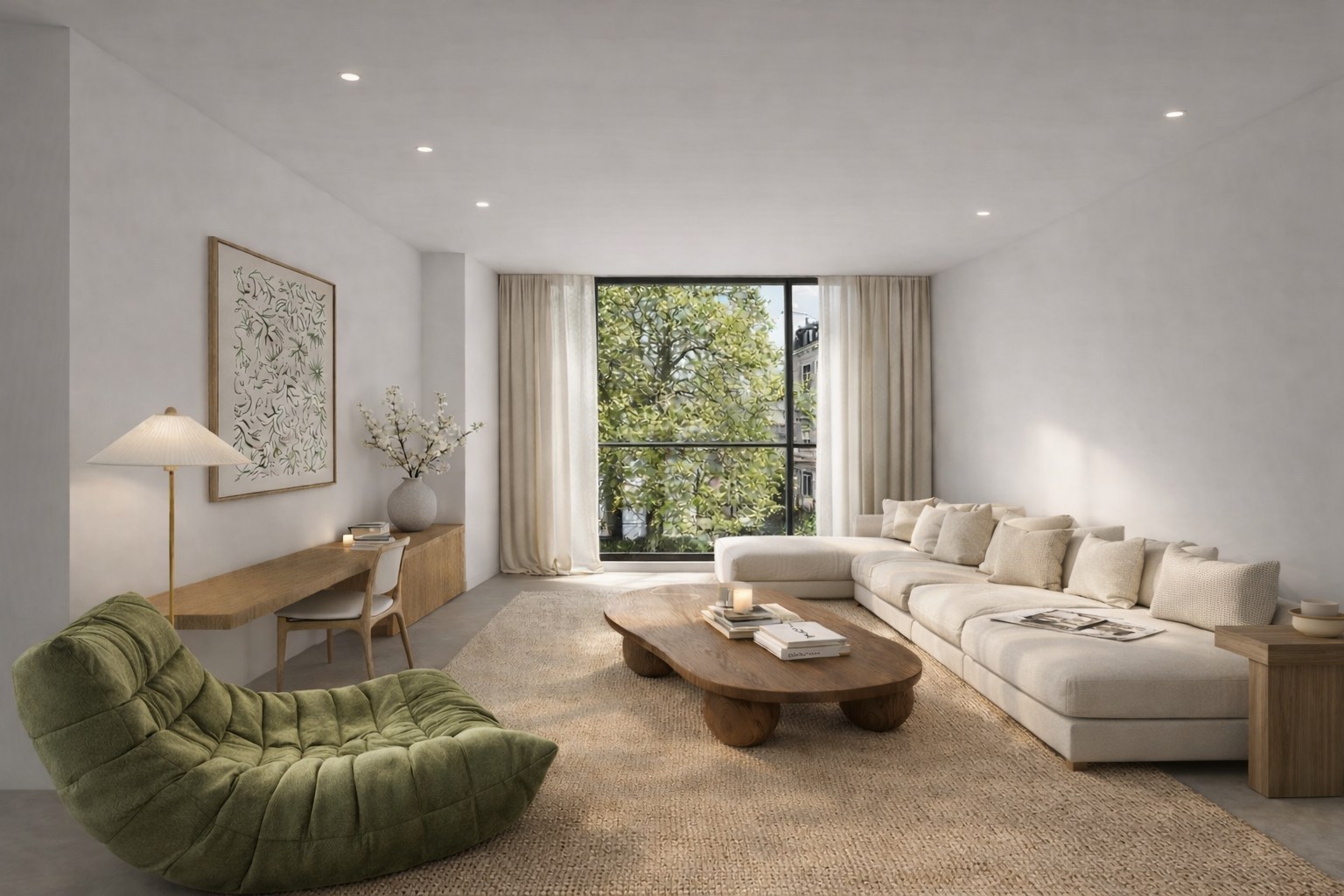 Nieuwbouwappartement met 1 slaapkamer, bureel en terras te Sint-Michiels (Brugge) - foto 4