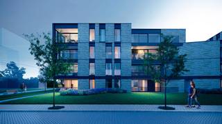 Residentie Souvereyn bestaat uit 27 appartementen met 1, 2 of 3 slaapkamers en oppervlaktes tussen 64 en 136 m². Met een ruim terras of privétuin, verfijnde architectuur, ondergrondse staanplaatsen en duurzame energiebronnen zet het project energiezuinigheid, kwaliteit en wooncomfort voorop. <br /><br />Appartement A3.2 bevindt zich op de derde verdieping en heeft een oppervlakte van 103m². Het beschikt over een open ingerichte keuken, 2 slaapkamers en een ruim terras van 16m².