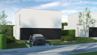 In opdracht van GhimmoHuysman bouwt Huysman Bouw deze luxueuze villa op een zuidoost georiënteerd perceel van 876m2. De woning is gelegen in St-Goriks met zicht op de Zwalmvallei. De villa wordt gekenmerkt door een strak moderne en minimalistische architectuur. De uitgekiende materialen zorgen voor een luxueuze én tijdloze uitstraling. Dankzij een slimme indeling geniet je maximaal van alle ruimtes. De grote glaspartijen bieden een perfecte connectie met de zuidoost georiënteerde tuin. Op het gelijkvloers is er een inkomhal met gastentoilet, een lichtrijke leefruimte met open keuken, een berging en een garage met was/bergplaats. Op de eerste verdieping bevinden zich 3 slaapkamers waarvan 1 master bedroom met dressing, een grote badkamer met bad en douche, een technische ruimte en een berging. Onze specialisten begeleiden je op weg naar je instapklaar afgewerkte villa. Je villa wordt op maat afgewerkt: honderd procent jij! A.d.h.v het uitgebreide lastenboek kies je zelf alle interieurafwerking onder begeleiding van onze interieurvormgevers. Je zorgt dus zelf voor de finishing touch en kiest a.d.h.v. de ruime budgetten de technieken, keuken, vloeren, badkamer,… . Standaard is de woning sowieso voorzien van een luxueuze afwerking met energiezuinige technieken (vloerverwarming, warmtepomp, ventilatie D,...). Benieuwd naar het lastenboek? Contacteer onze bouwadviseur Ewout op 0497 588 888 of mail naar contact@huysmanbouw.be