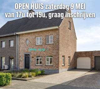 OPEN HUIS ZATERDAG 9 MEI van 17u tot 19u - graag inschrijven. Een instapklare, zeer degelijk en smaakvol afgewerkte pastoriestijl woning in...