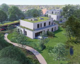 <p><span>6 BEN appartementen in een stijlvolle en hedendaagse architectuur, die focust op kwaliteitsvol wonen met veel aandacht voor licht en lucht.</span></p><p><span> </span></p><p><span>INDELING</span></p><p><span> </span></p><p><span>Inkomhal met toilet. Drie slaapkamers en één badkamer. Technische berging en aparte berging. Ruime living met aansluitend terras van ca. 36 m².</span></p><p><span> </span></p><p><span>BTW-vermelding:</span></p><p><span> </span></p><p><span>6%</span></p><p><span>-Grondaandeel: € 123.000 + 12% = € 137.760</span></p><p><span>-Constructie: € 394.500 + 6% = € 418.170</span></p><p><span>Totaal: € 555.930</span></p><p><span> </span></p><p><span>21%</span></p><p><span>-Grondaandeel: € 123.000 + 12% = € 137.760</span></p><p><span>-Constructie: € 394.500 + 21% = € 477.345</span></p><p><span>Totaal: € 615.105</span></p><p><span> </span></p>
