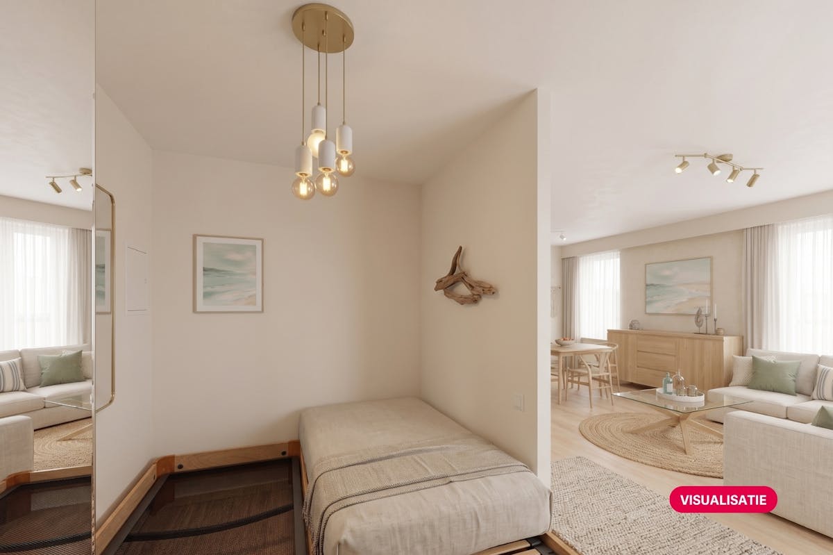 Gemeubileerde studio met slaaphoek te koop te Blankenberge - foto 3