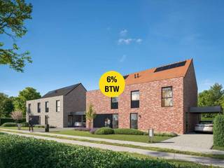 <strong>Dit project voldoet aan de 6% BTW voorwaarden.</strong>
<ul>
<li>West gerichte percelen</li>
<li>3-4 slaapkamers</li>
<li>Omringd door groen</li>
<li>Goede bereikbaarheid</li>
<li>Energiezuinig (E-peil 30)</li>
</ul>
<strong>OMGEVING</strong><br />Welkom in de Hemelrijkstraat te Sint-Denijs-Westrem, een van de meest gegeerde deelgemeenten van Gent. Deze moderne nieuwbouwwoningen bevinden zich in een groene en residentiële buurt met uitstekende verbindingen. Dankzij de nabijgelegen Kortrijkse Steenweg, met een ruim aanbod aan winkels en diensten, bent u in een mum van tijd in het centrum van Gent. Voor ontspanning kunt u terecht in het Parkbos, het Maaltebruggepark of het Borluutpark.<br /><br /><strong>INDELING</strong><br />De halfopen woningen zijn praktisch ingedeeld en voorzien van een ruime inkomhal, een open leefruimte met keuken, living en eetruimte. Een aparte berging biedt extra opbergruimte en geeft toegang tot de optionele carport. Op de bovenverdieping bevinden zich drie slaapkamers, een badkamer en een apart toilet. Via een vaste trap bereikt u de zolder, waar extra kamers kunnen worden gecreëerd.<br /><br /><strong>E-PEIL</strong><br />Instapklaar en energie-efficiënt: deze hoogwaardig afgewerkte woningen beschikken over vloerverwarming, een lucht-water warmtepomp en ventilatiesysteem D – goed voor een E-peil van 30.<br /><br /><strong>6% BTW</strong><br />Indien je als koper aan bepaalde voorwaarden voldoet, kun je eventueel genieten van het 6% BTW-tarief op de constructie. Vraag gerust naar de voorwaarden.<br /><br /><em>Prijzen zijn exclusief kosten.</em><br /><br />Interesse in dit unieke project in Sint-Denijs-Westrem? Bel ons op 09 394 67 97 of mail naar info@potrell.be voor meer informatie of een afspraak!<br /><br />WONING OP MAAT | JOUW WONING, JOUW STIJL<br />Maak van deze woning jouw droomhuis op maat! Voeg je eigen smaak en persoonlijkheid toe en kies zelf de keuken, vloer en badkamer van jouw instapklare woning. Een eigen stek op maat van jouw wensen en stijl. Jij kiest, Potrell voert uit. Zo makkelijk is het!<br />Prijzen zijn exclusief kosten.