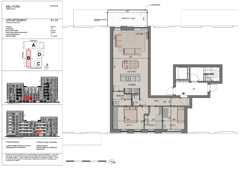 Roeselare-centrum: 40 appartementen in de Wortelstraat  zijn zeer gunstig georiënteerd. - foto 2