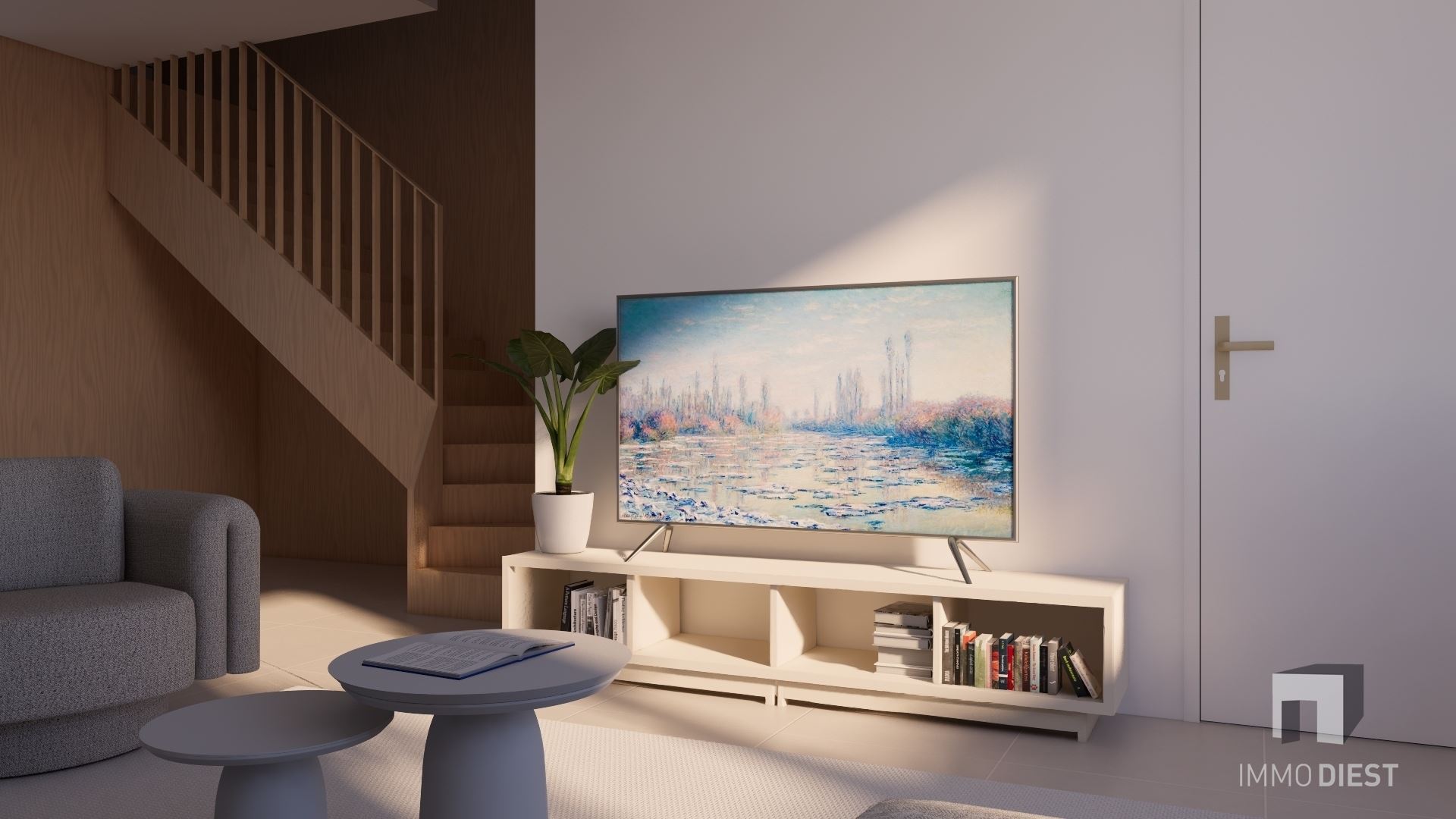 Appartement met 2 slpks, terras en carport - foto 4