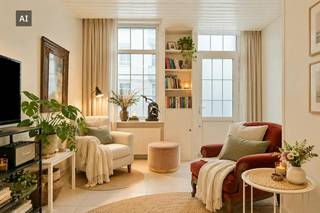 De woning beschikt over een bewoonbare oppervlakte van circa 100 m² en biedt heel wat mogelijkheden om er een gezellige en hedendaagse thuis van te maken.<br /><br />Indeling:<br />Gelijkvloers:<br />-Woonruimte met open keuken<br />-Toilet<br />-Toegang tot kelder<br /><br />Eerste verdiep:<br />-Badkamer met bad<br />-Aansluitingen voor wasmachine<br />-Slaapkamer<br /><br />Tweede verdiep:<br />-Multifunctionele zolderruimte te gebruiken als slaapkamer, dressing, bureau..<br /><br />Momenteel wordt deze woning nog verhuurd maar deze zal bij akte vrij zijn.<br /><br />Hoewel er geen buitenruimte aanwezig is, vormt deze woning een interessante opportuniteit voor starters, alleenstaanden, koppels of investeerders die op zoek zijn naar een compacte stadswoning in Mechelen.<br /><br />De Gebroeders Verhaegenstraat is een erfgoedstraat gelegen in hartje Mechelen. Het intern samenvoegen van woning nr 20 en 22 zou na overleg met bouwdienst mogelijk moeten zijn mits behoud van de originele gevels. Vergunning zelf te bekomen.<br /><br />Maak snel je afspraak met Dewaele vastgoed te Mechelen<br /><br />Bestuursmaatregelen in het maatregelenregister: nee<br /><br />Deze AI-visualisaties zijn bedoeld als inspiratie. Er werd geen rekening gehouden met technische specificaties, stedenbouwkundige voorschriften of de concrete mogelijkheden tot realisatie.