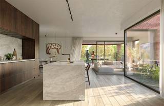 PERRON 19 Jouw Exclusieve Oase van Luxe en Comfort in het hartje van Merelbeke! Welkom bij Perron 19, waar binnen en buiten een visueel verbond...