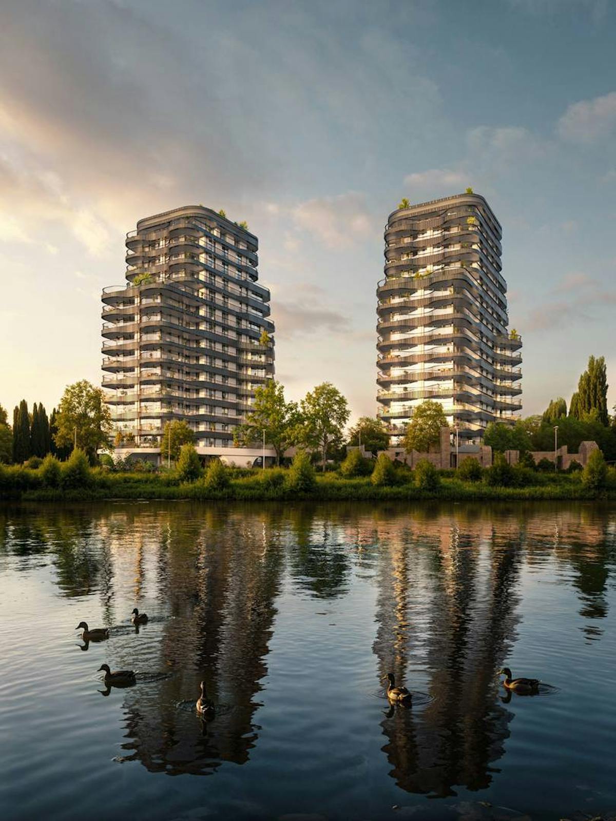 Exclusief penthouse aan de Leie met panoramisch terras (110m²) - foto 3