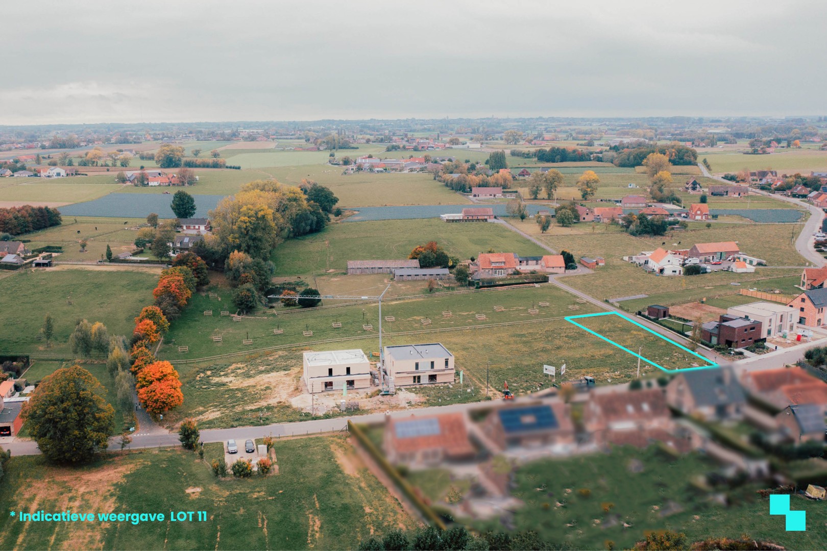 Bouwgrond met landelijk verzicht in De Ginste - foto 1