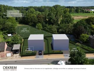 Perceel bouwgrond voor open bebouwing met een oppervlakte van ± 5a 48ca. Perceelbreedte: 14,91m. Bouwbreedte: ± 9m. Lot 1 uit een...