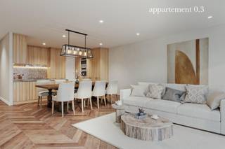 <p><span>Residentie HANNELORE VIII kan uw comfortabele thuis worden!</span></p><p><span> </span></p><p><span>Duurzaam gebouwde, energie neutrale residentie met prachtige architectuur, en intelligente technologie.</span></p><p><span>U wenst maximale woonbeleving? Dit kan in deze moderne, stijlvolle, luxueuze comfortabele oase van licht en ruimte. U bent hier zeker klaar voor de toekomst, dankzij de doorgedreven energieneutrale bouwwijze met als resultaat een CO² neutraal energie comfort. Goed voor het milieu, maar ook goed voor uw bankrekening. Een domotica pakket (eenvoudig te bedienen) is standaard geïntegreerd, en zorgt voor intelligent wonen. Onderhoudsvrije kwaliteitsvolle materiaalkeuze (u hebt te kiezen uit een ruim aanbod). Gezellige warmte, frisse koelte en ongezien zuinig! </span></p><p><span> </span></p><p><span>Privacy gegarandeerd, rustig gelegen in een groene omgeving.</span></p><p><span>De ondergrondse garages en staanplaatsen zijn vlot toegankelijk.</span></p><p><span> </span></p><p><span>Heden is er een mogelijkheid om aan verlaagd tarief van 6% BTW (constructie) aan te kopen! Voorwaarden in te kijken op ons kantoor te Eernegem. </span></p><p><span> </span></p><p><span>Bel ons op voor meer info of een inkijk in de plannen.</span></p><p><span> </span></p>