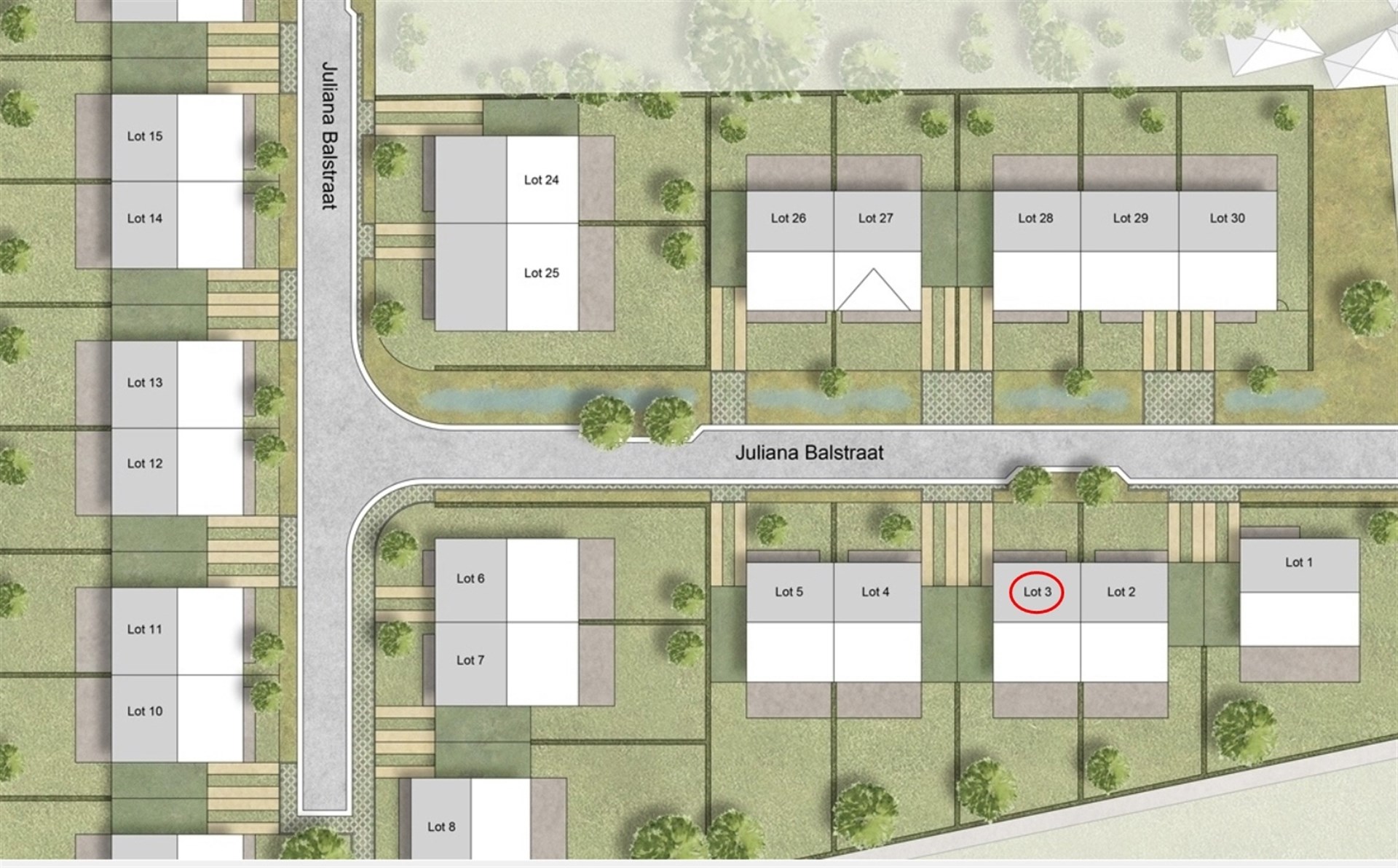 Perceel bouwgrond voor halfopen bebouwing in nieuw woonproject De Klingerie (271m²) - foto 2