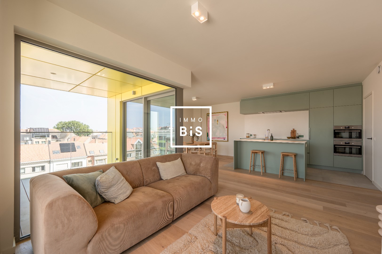 Modelappartement met 3 slaapkamers en ruim terras georiënteerd op het oosten. - foto 4